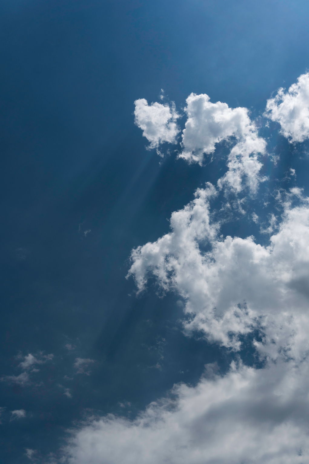 cloud casting shadows in the sky