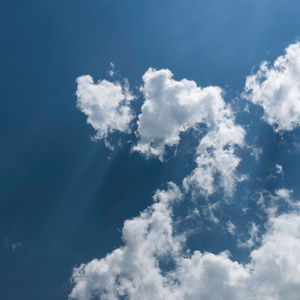 Cloud casting shadows in the sky